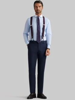 Alvaro Moreno Trajes|Trajes|PANTALON FIL A FIL Azul Marino