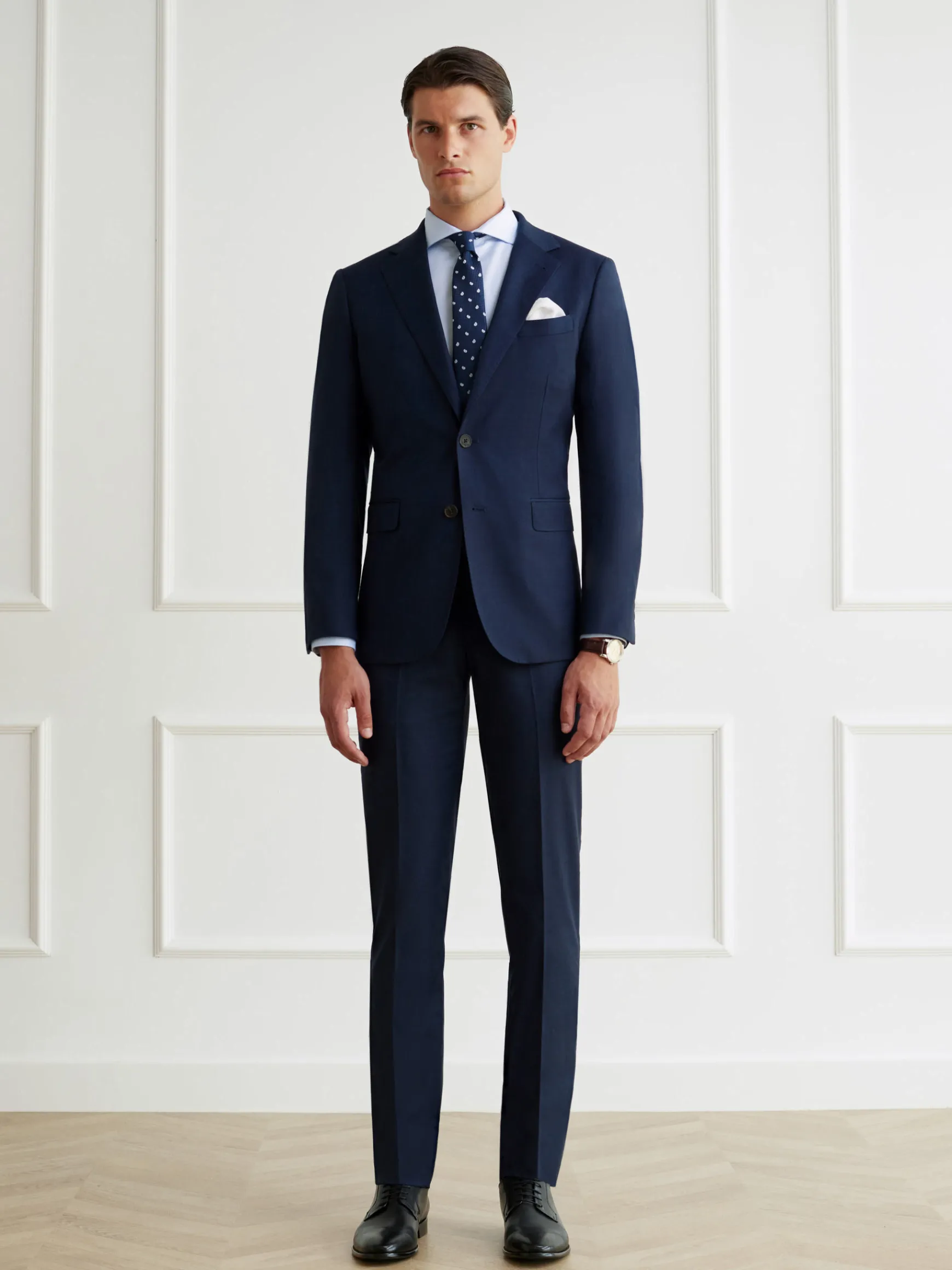 Alvaro Moreno Trajes|Trajes|PANTALON FIL A FIL Azul Marino