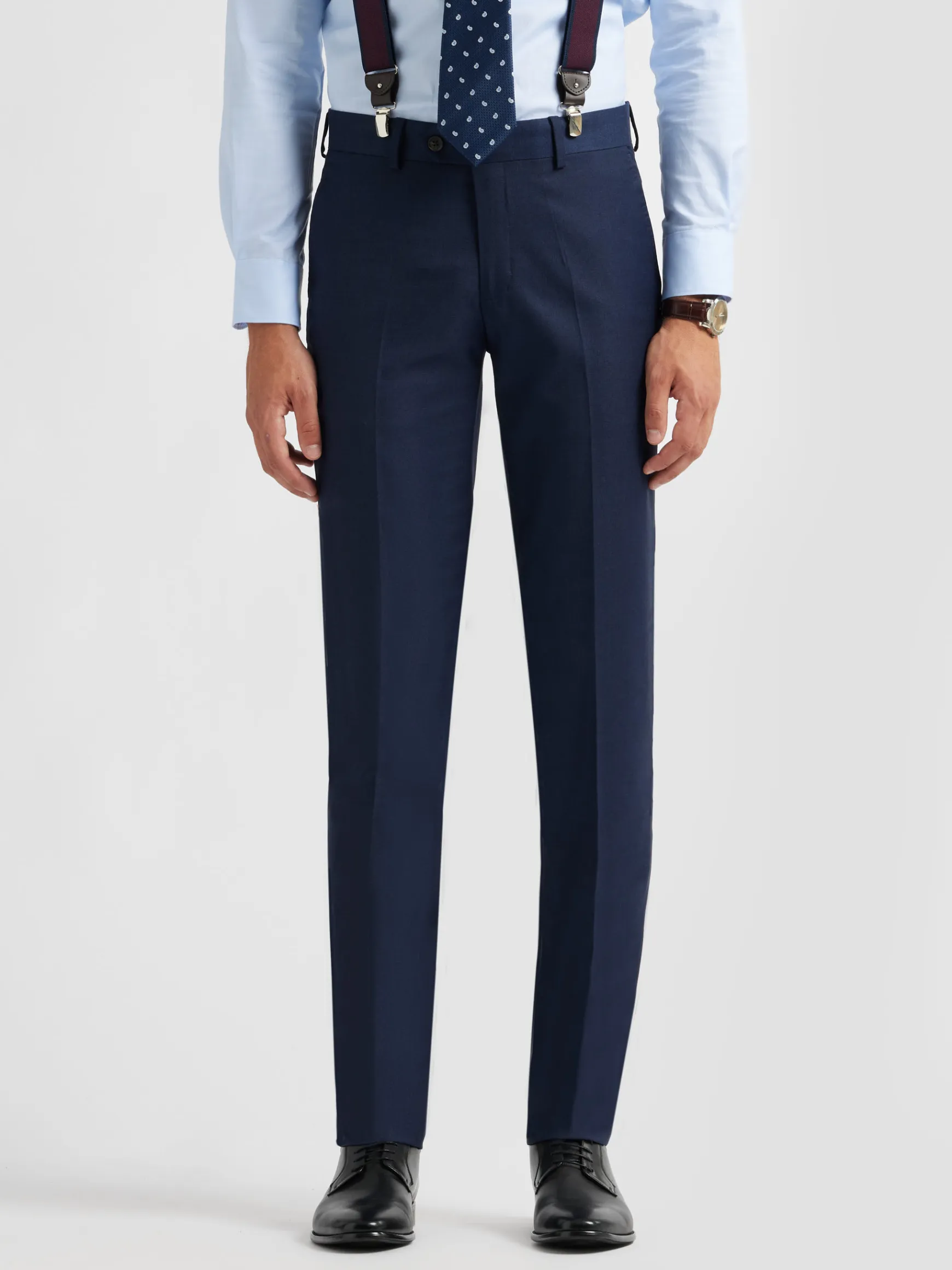 Alvaro Moreno Trajes|Trajes|PANTALON FIL A FIL Azul Marino