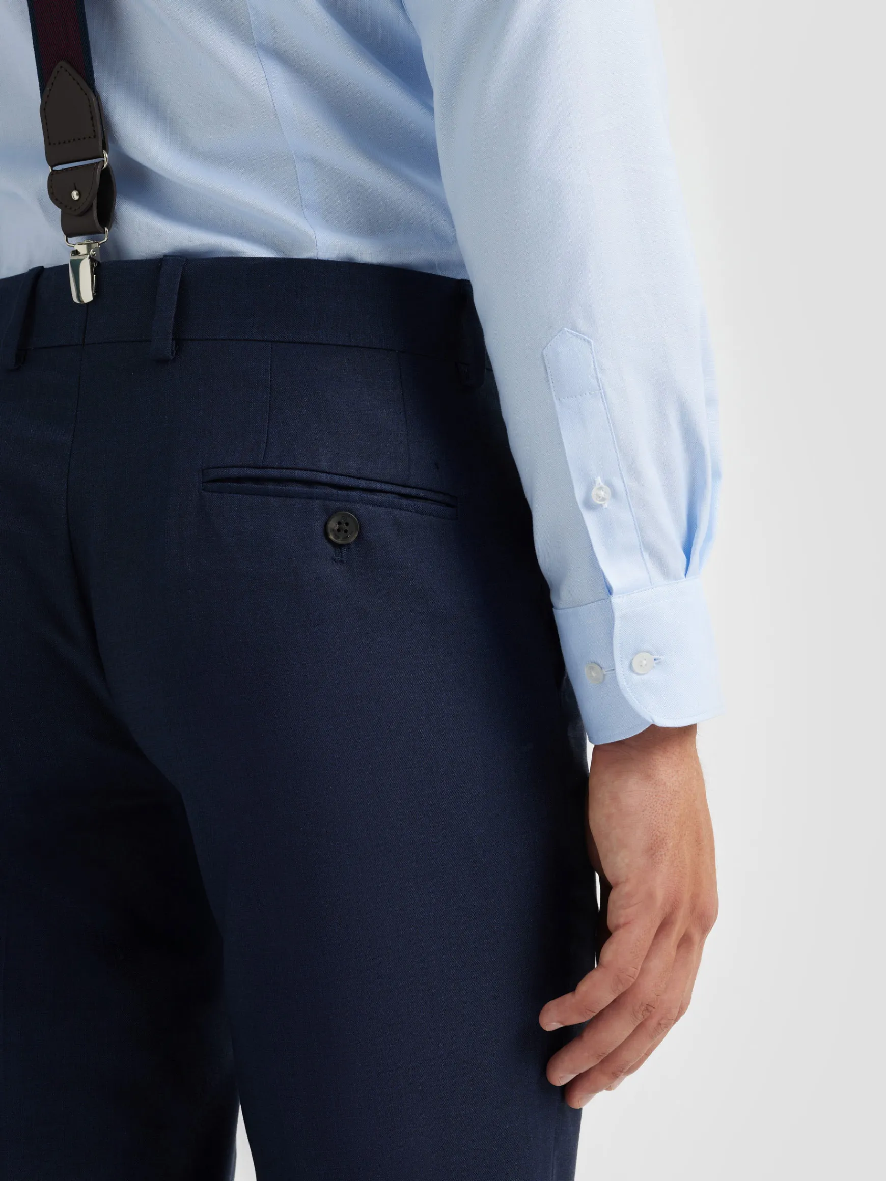 Alvaro Moreno Trajes|Trajes|PANTALON FIL A FIL Azul Marino