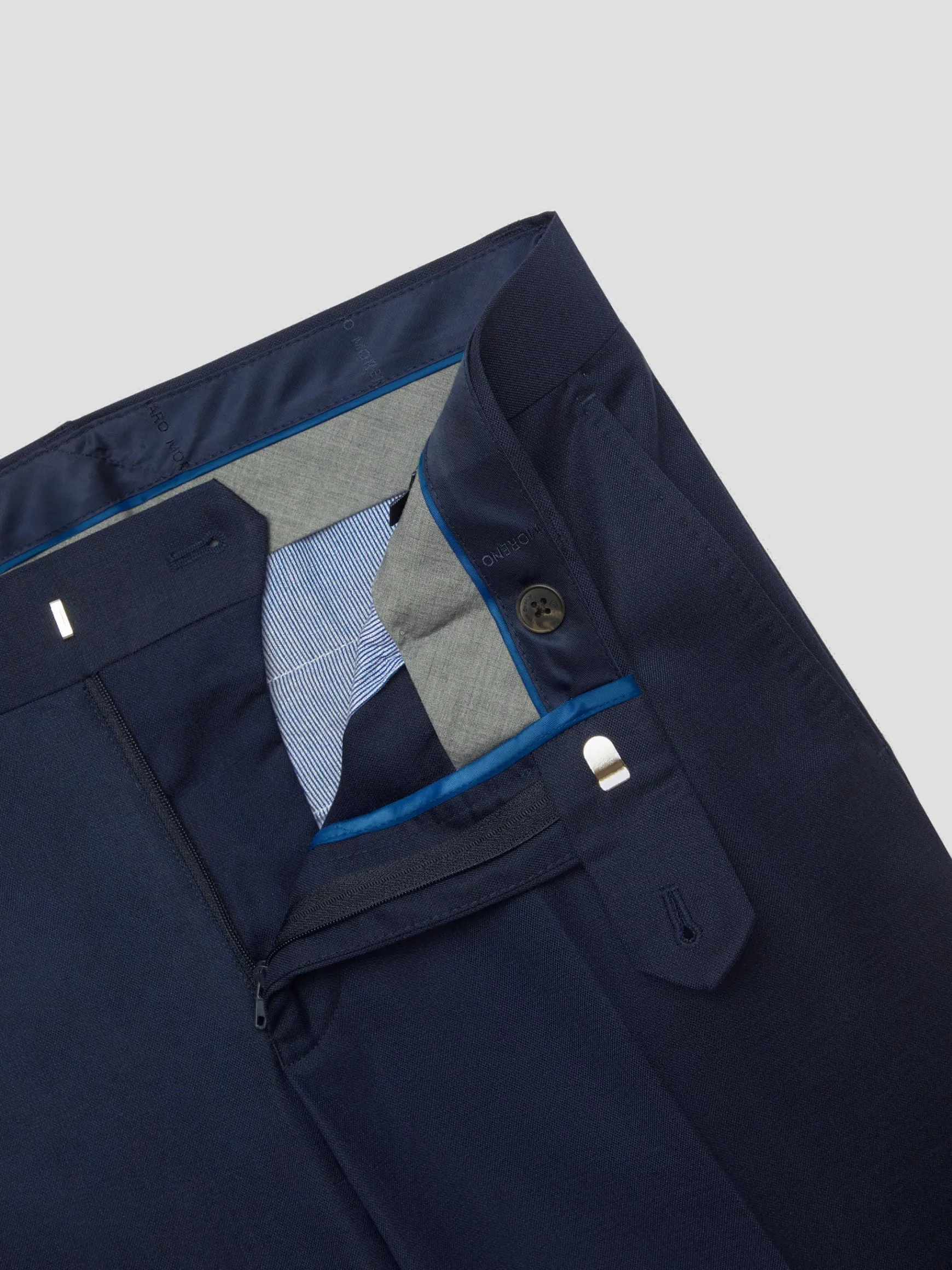 Alvaro Moreno Trajes|Trajes|PANTALON FIL A FIL Azul Marino