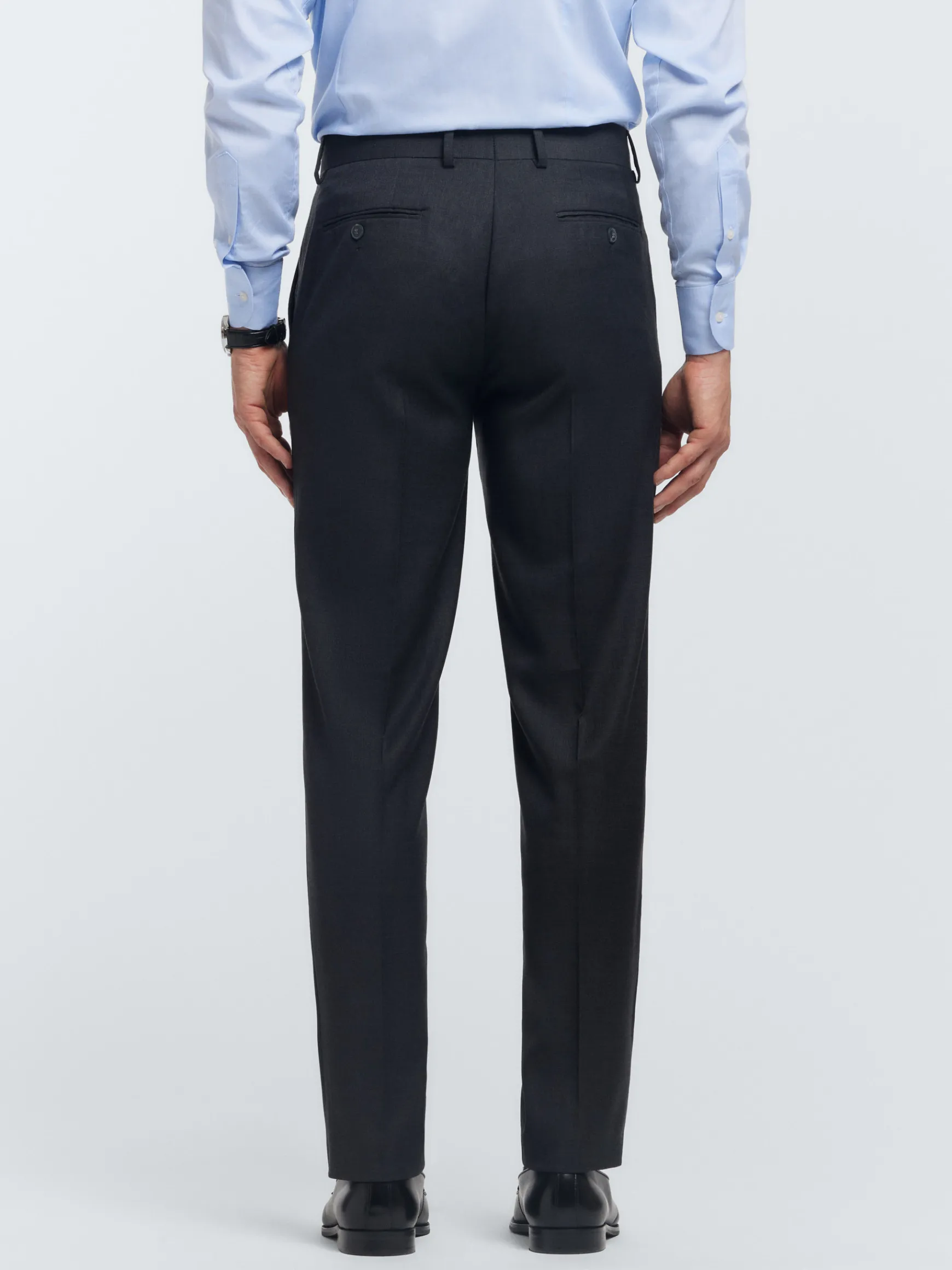 Alvaro Moreno Trajes|Trajes|PANTALON FIL A FIL CRUZADO Gris