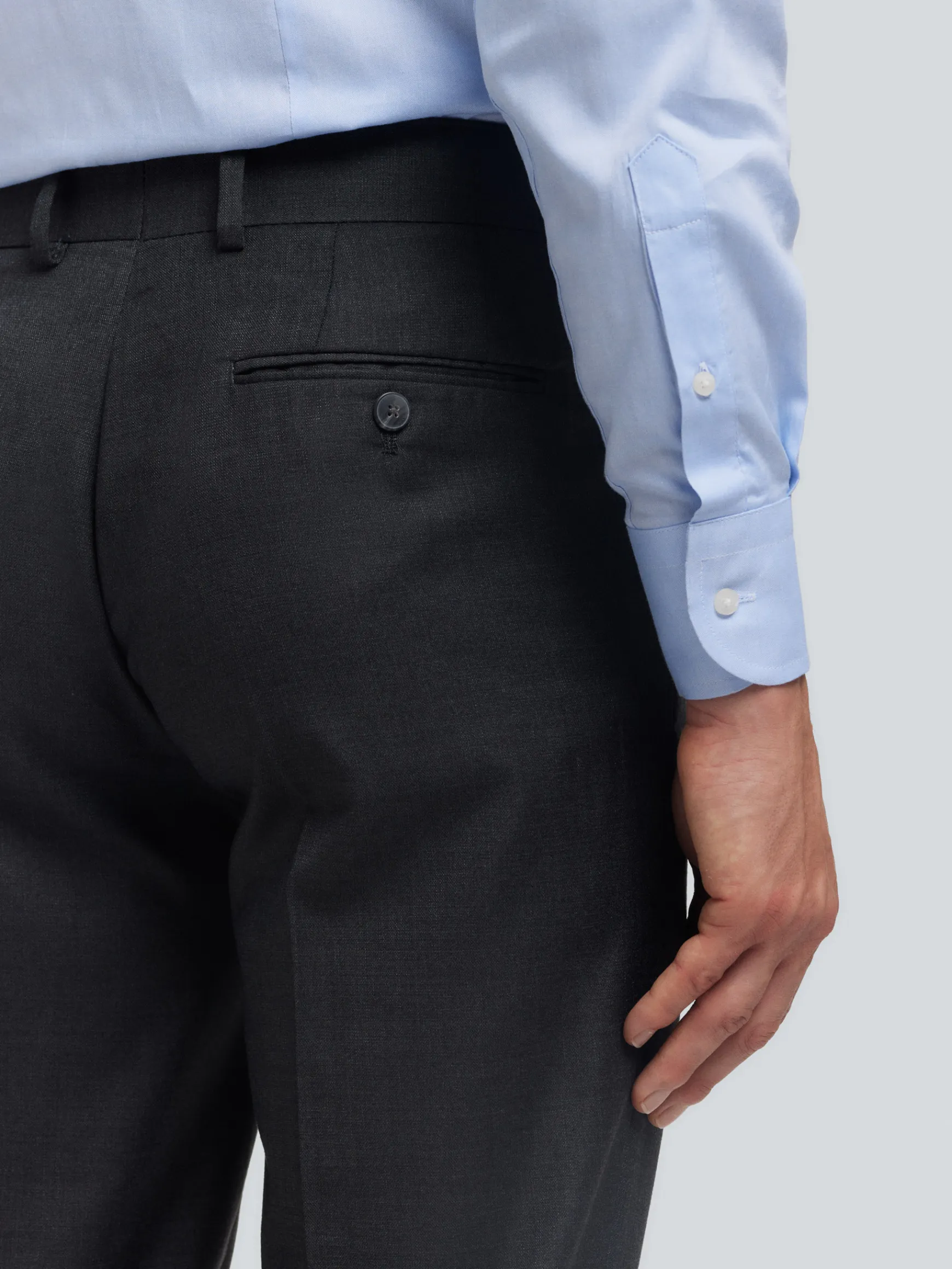 Alvaro Moreno Trajes|Trajes|PANTALON FIL A FIL CRUZADO Gris