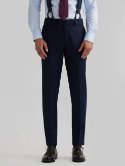 Alvaro Moreno Trajes|Trajes|PANTALON FIL A FIL CRUZADO Azul Marino