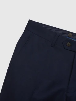 Alvaro Moreno Trajes|Trajes|PANTALON FIL A FIL CRUZADO Azul Marino