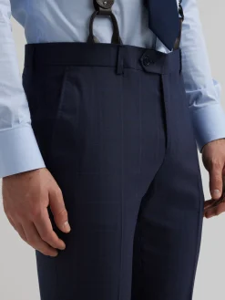 Alvaro Moreno Trajes|Trajes|PANTALON FINESTRA SLIM Azul Marino