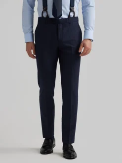 Alvaro Moreno Trajes|Trajes|PANTALON FINESTRA SLIM Azul Marino