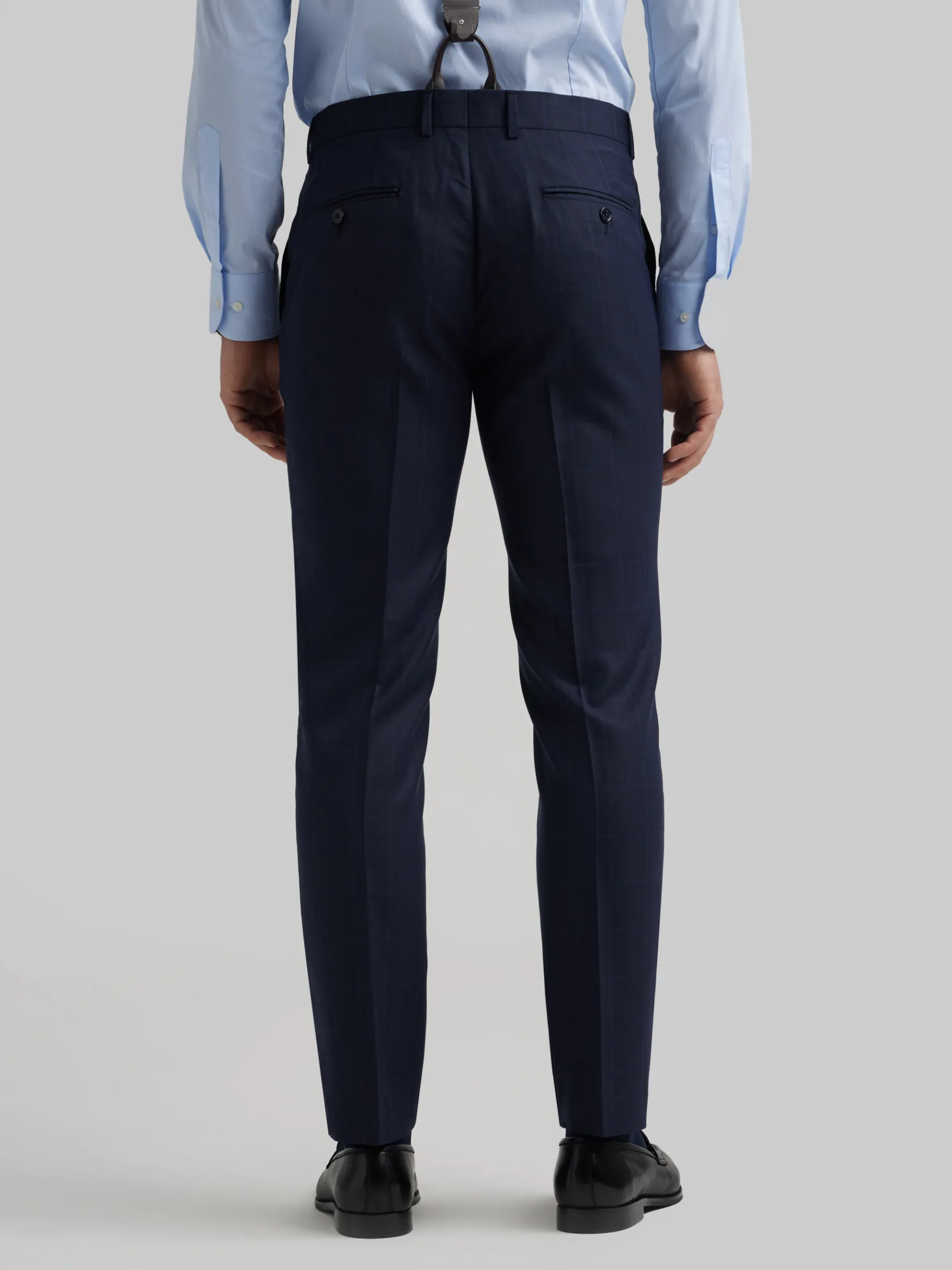 Alvaro Moreno Trajes|Trajes|PANTALON FINESTRA SLIM Azul Marino