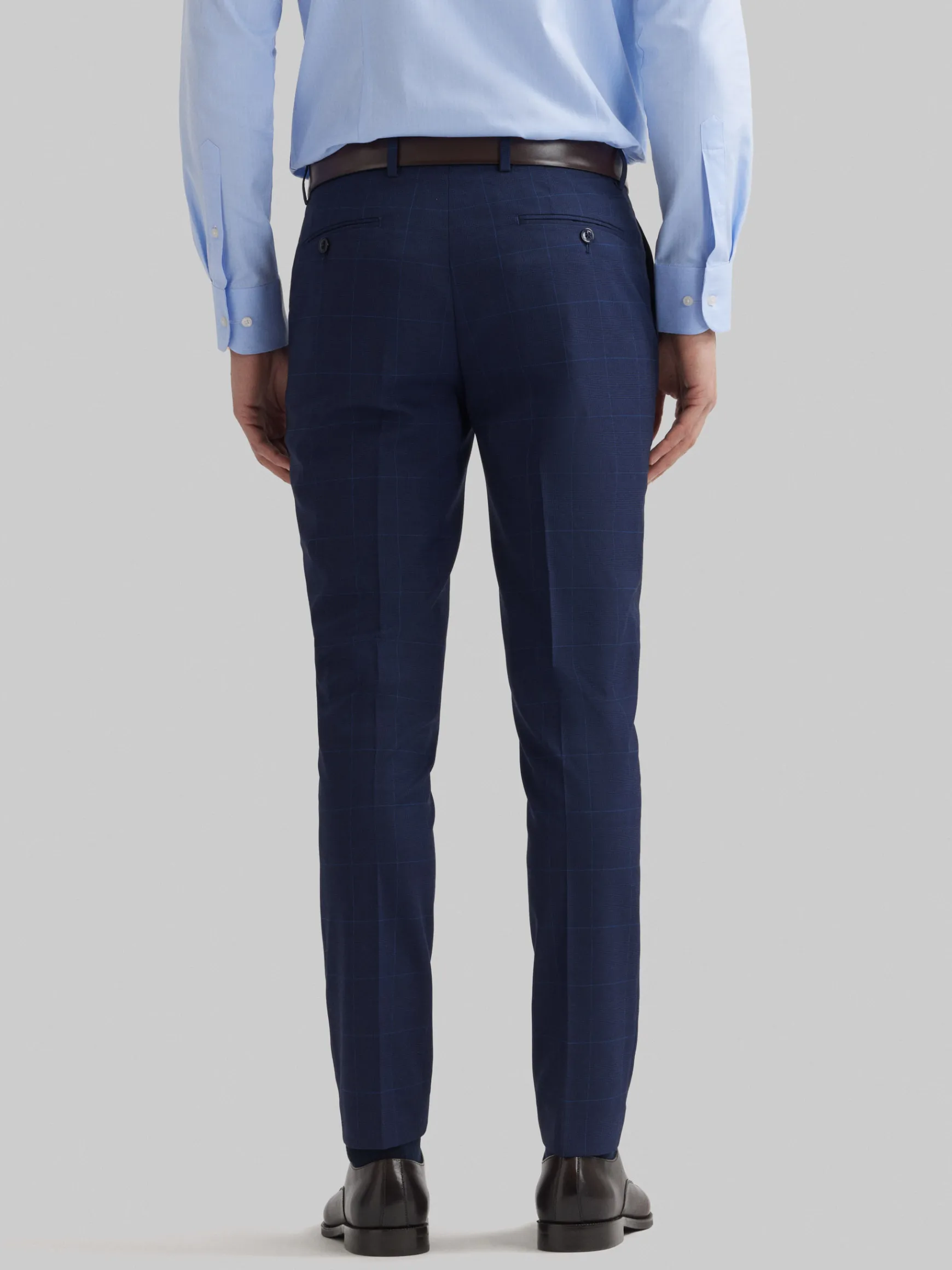 Alvaro Moreno Trajes|Trajes|PANTALON GALES SLIM Azul Marino