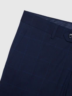 Alvaro Moreno Trajes|Trajes|PANTALON GALES SLIM Azul Marino