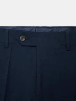 Alvaro Moreno Trajes|Trajes|PANTALON MICRO BIRD Azul Marino