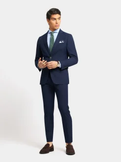 Alvaro Moreno Trajes|Trajes|PANTALON MICRO BIRD Azul Marino