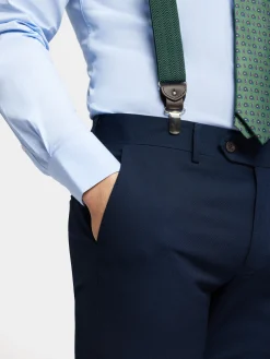 Alvaro Moreno Trajes|Trajes|PANTALON MICRO BIRD Azul Marino