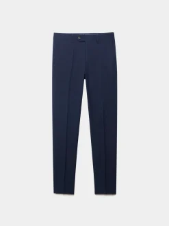 Alvaro Moreno Trajes|Trajes|PANTALON MICRO BIRD Azul Marino