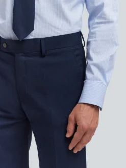 Alvaro Moreno Trajes|Trajes|PANTALON MICRO BIRD Azul Marino