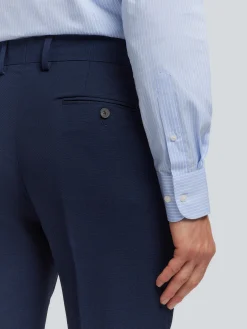 Alvaro Moreno Trajes|Trajes|PANTALON MICRO BIRD Azul Marino