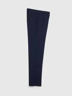 Alvaro Moreno Trajes|Trajes|PANTALON MICRO BIRD Azul Marino