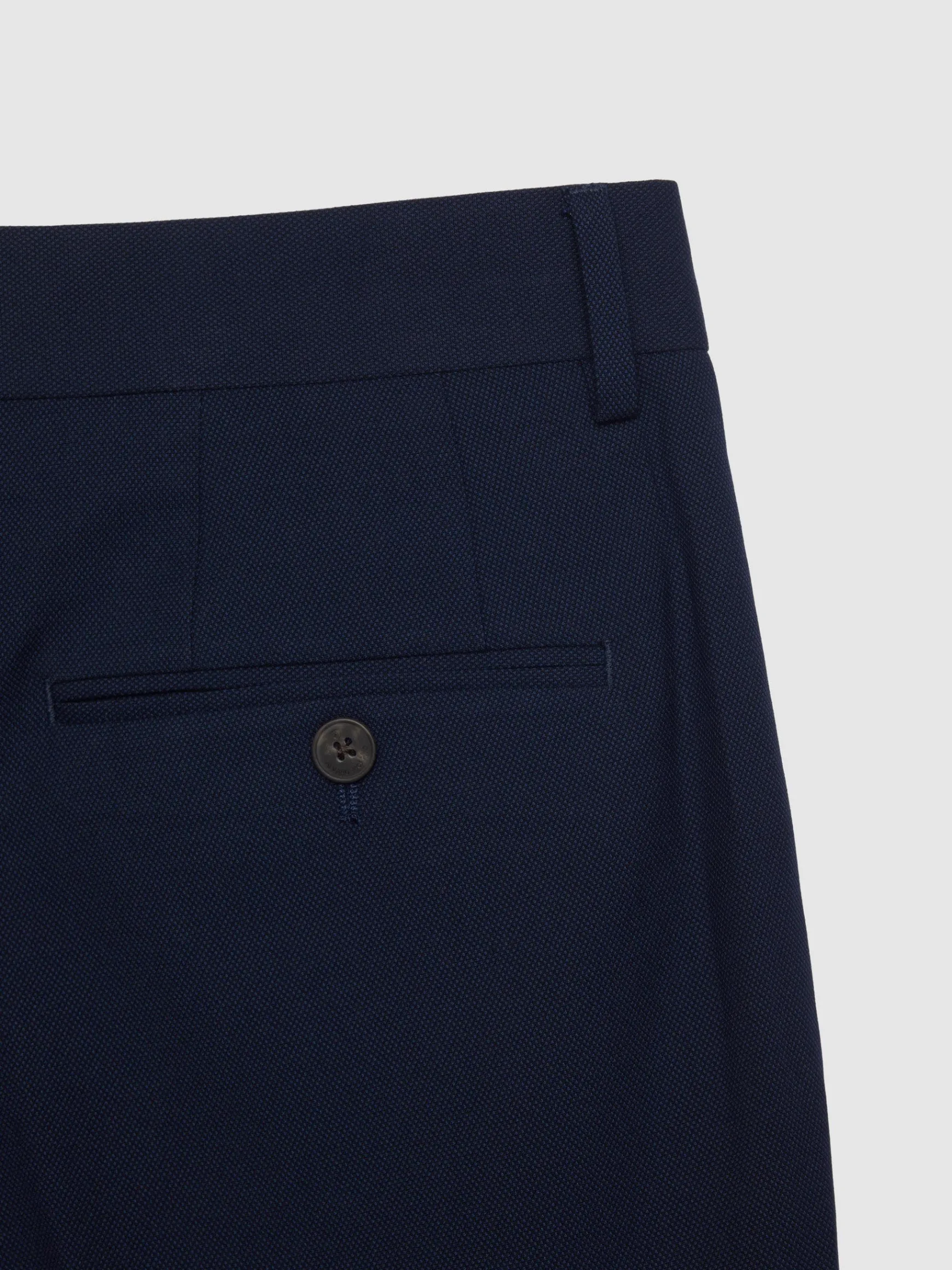 Alvaro Moreno Trajes|Trajes|PANTALON MICRO BIRD Azul Marino