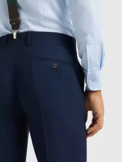 Alvaro Moreno Trajes|Trajes|PANTALON MICRO BIRD Azul Marino