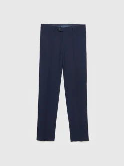 Alvaro Moreno Trajes|Trajes|PANTALON MICRO BIRD Azul Marino