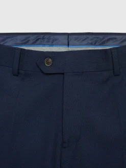 Alvaro Moreno Trajes|Trajes|PANTALON MICRO BIRD Azul Marino