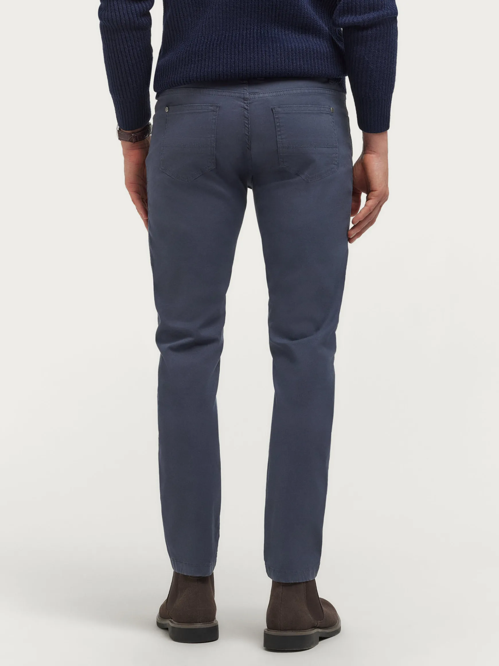 Alvaro Moreno Casual|PANTALON MICRO 5PKT Azul Marino
