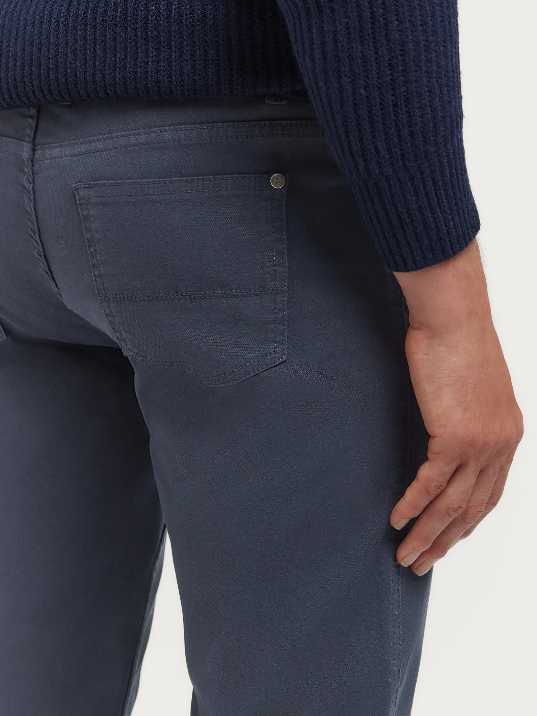 Alvaro Moreno Casual|PANTALON MICRO 5PKT Azul Marino