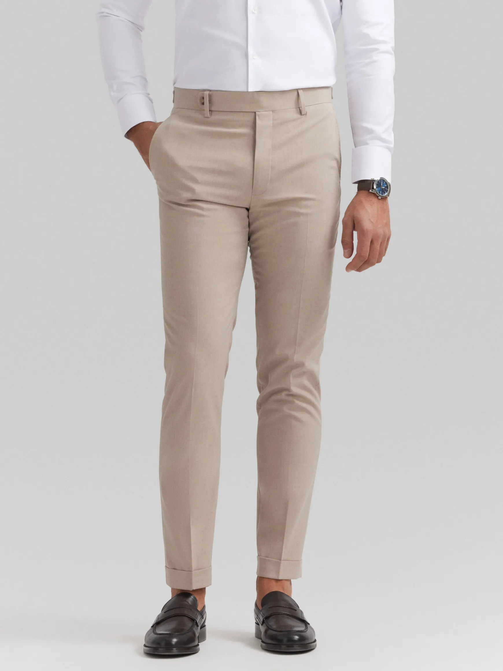 Alvaro Moreno Trajes|Trajes|PANTALON NAPOLI Beige