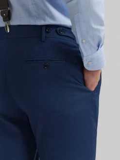 Alvaro Moreno Trajes|Trajes|PANTALON NAPOLI MICROBIRD Azul