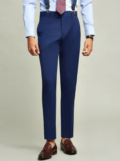Alvaro Moreno Trajes|Trajes|PANTALON PLAIN SLIM Azul