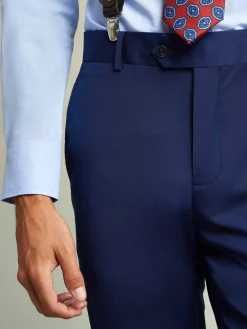 Alvaro Moreno Trajes|Trajes|PANTALON PLAIN SLIM Azul