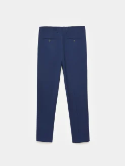 Alvaro Moreno Trajes|Trajes|PANTALON PLAIN SLIM Azul