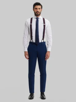 Alvaro Moreno Trajes|Trajes|PANTALON PLAIN SLIM Azul