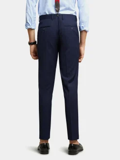 Alvaro Moreno Trajes|Trajes|PANTALON PLAIN SLIM Azul Marino