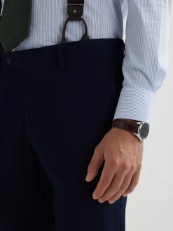 Alvaro Moreno Trajes|Trajes|PANTALON PLAIN SLIM Azul Marino