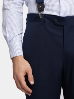 Alvaro Moreno Trajes|Trajes|PANTALON TWILL Azul Marino