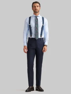 Alvaro Moreno Trajes|Trajes|PANTALON TWILL Azul Marino