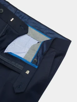Alvaro Moreno Trajes|Trajes|PANTALON TWILL CRUZADO Azul Marino