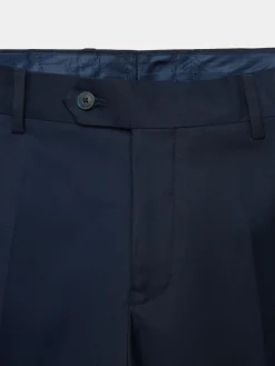 Alvaro Moreno Trajes|Trajes|PANTALON TWILL CRUZADO Azul Marino