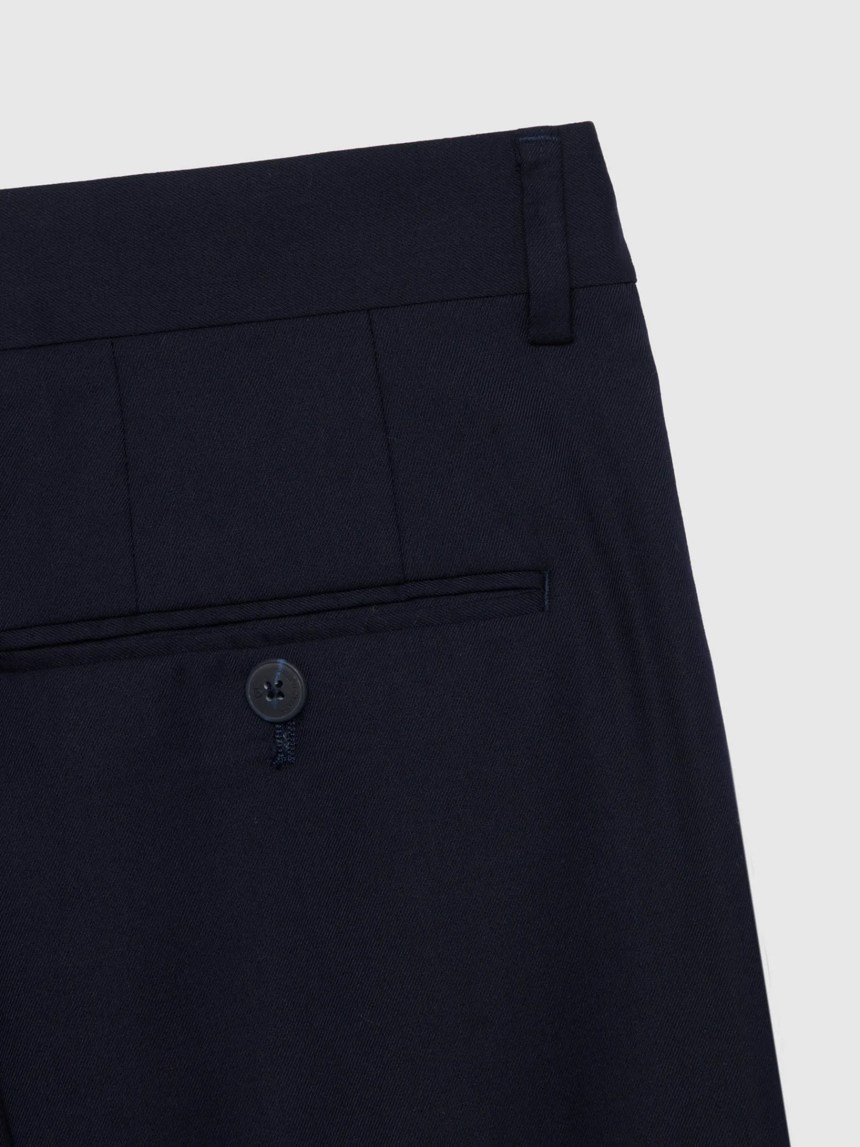 Alvaro Moreno Trajes|Trajes|PANTALON TWILL CRUZADO Azul Marino