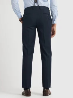 Alvaro Moreno Trajes|Trajes|PANTALON TWILL CRUZADO Azul Marino