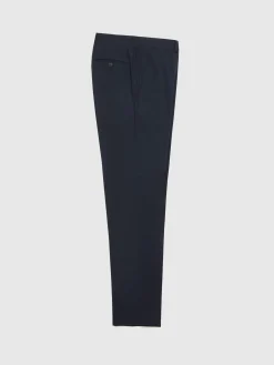 Alvaro Moreno Trajes|Trajes|PANTALON TWILL CRUZADO Azul Marino