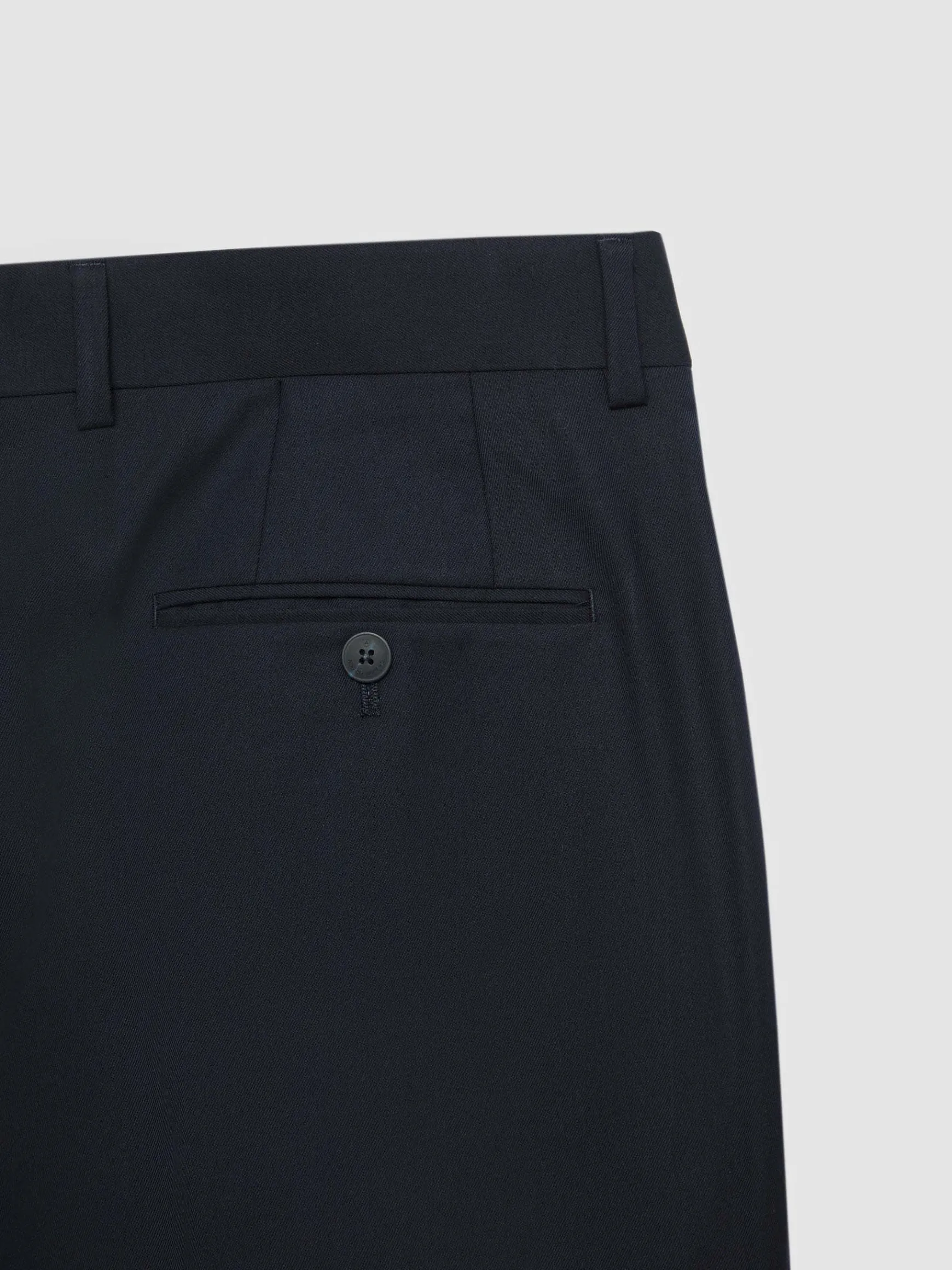 Alvaro Moreno Trajes|Trajes|PANTALON TWILL CRUZADO Azul Marino