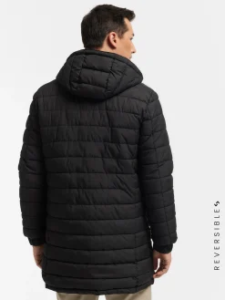 Alvaro Moreno Cazadoras Y Parkas|PARKA RATCHED REVERSIBLE | MARRÓN Azul Marino