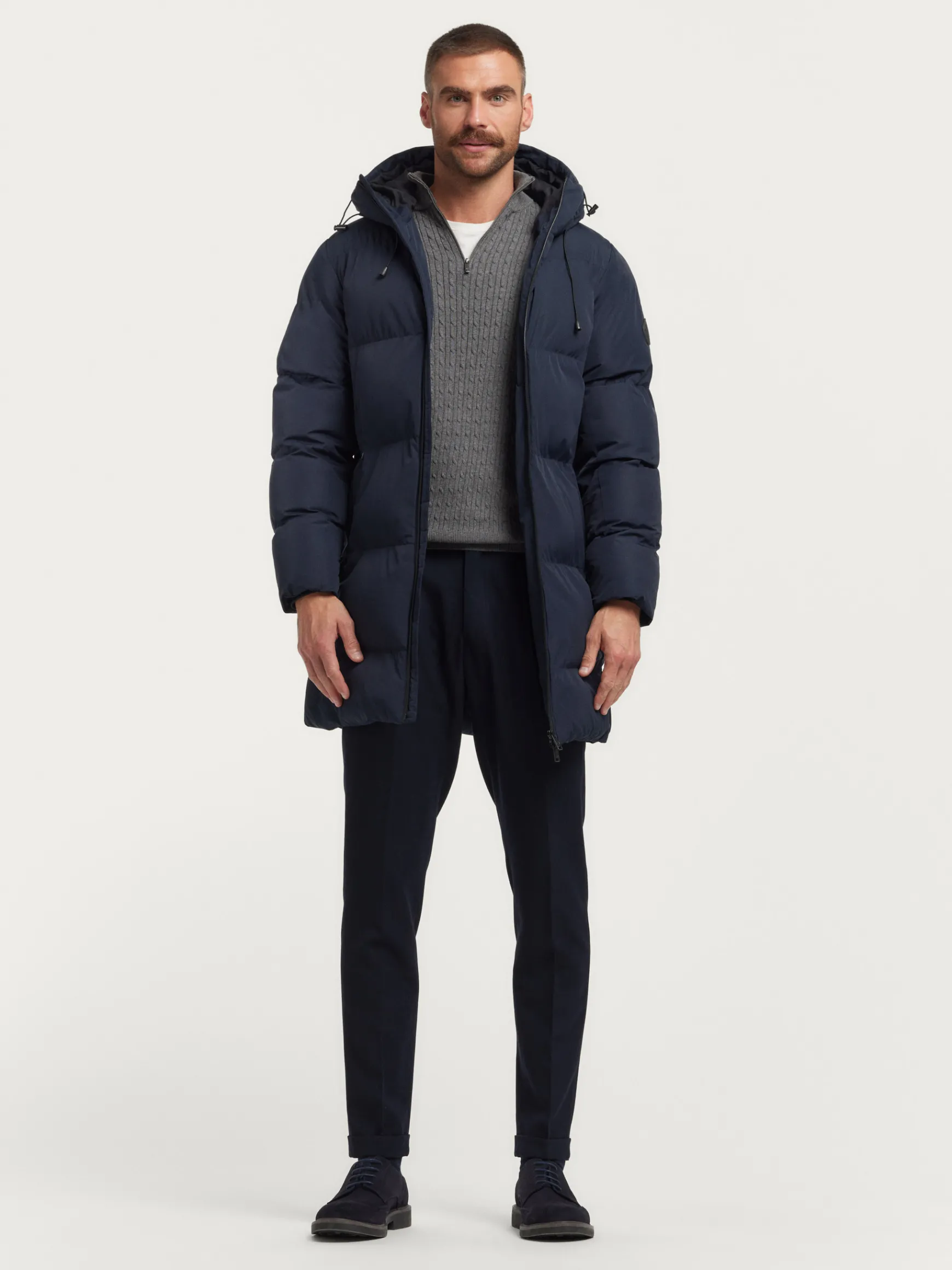 Alvaro Moreno Cazadoras Y Parkas|PARKA SKYLINE Azul Marino