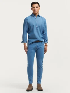Alvaro Moreno Casual|Poleras|POLERA DENIM Azul