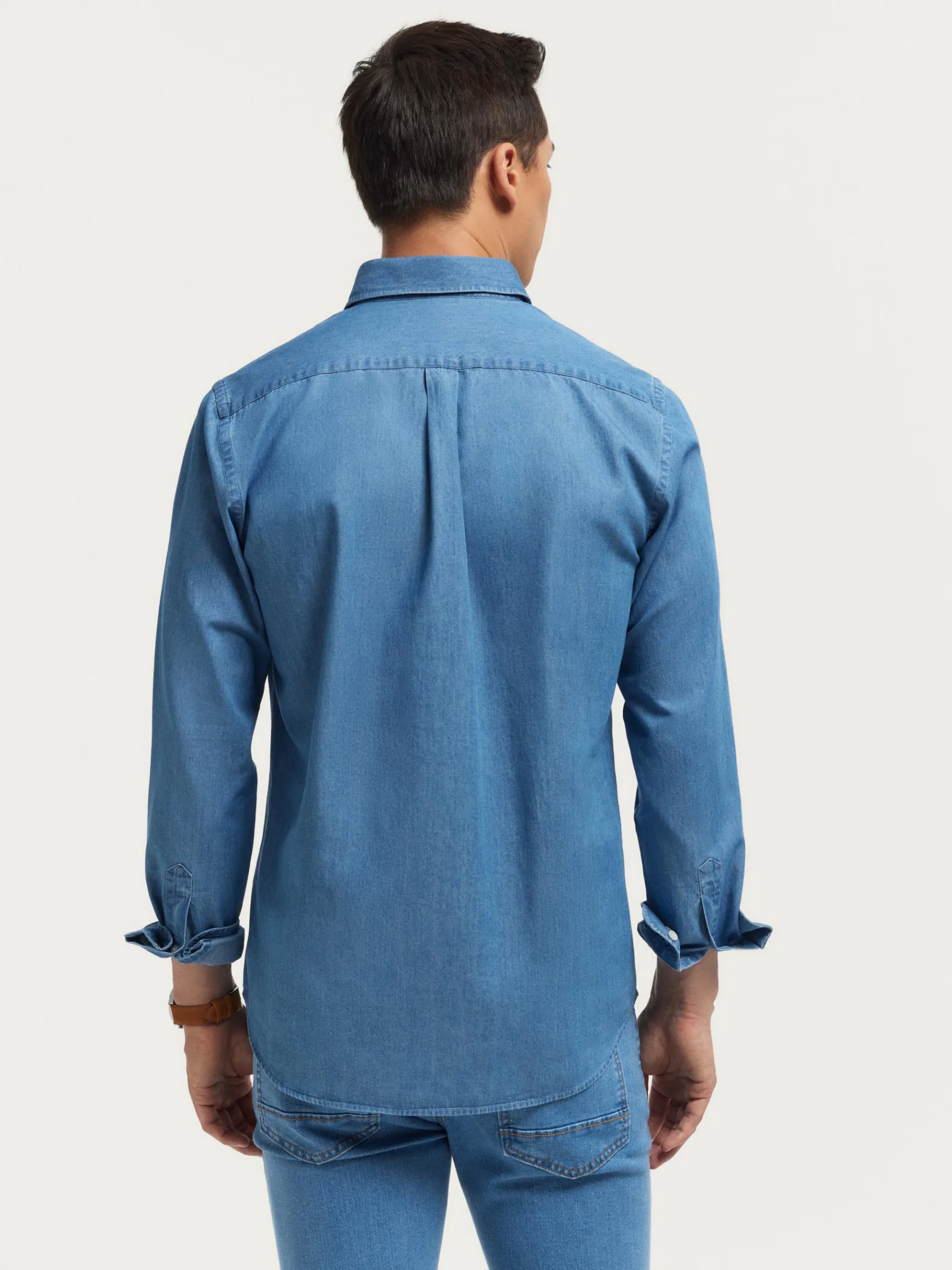 Alvaro Moreno Casual|Poleras|POLERA DENIM Azul