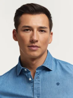 Alvaro Moreno Casual|Poleras|POLERA DENIM Azul
