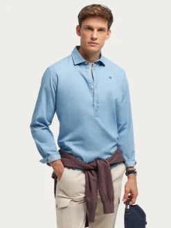 Alvaro Moreno Poleras|Casual|POLERA DENIM Celeste