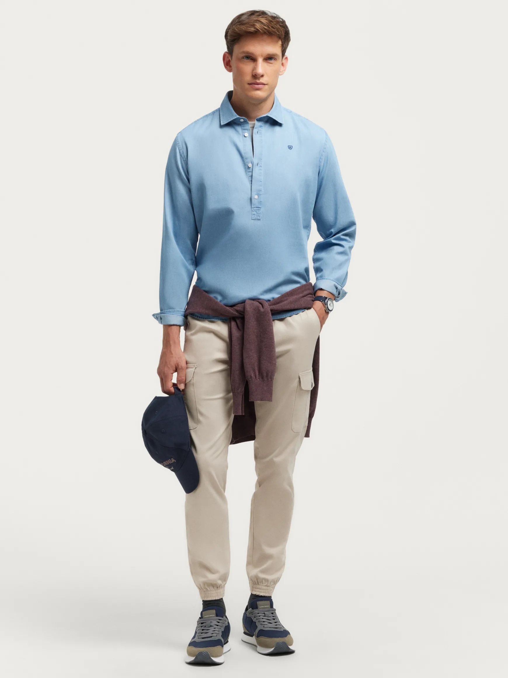 Alvaro Moreno Poleras|Casual|POLERA DENIM Celeste